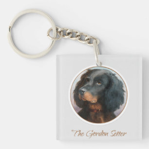 Vintage Gordon Setter Keychain