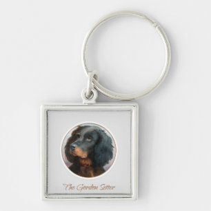 Vintage Gordon Setter Keychain