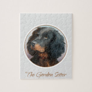Vintage Gordon Setter Puppy Puzzle