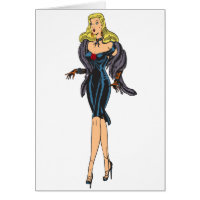 Vintage Gorgeous Glamor Girl Retro Blonde Pinup