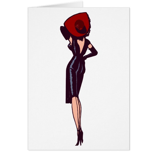 Vintage Gorgeous Glamor Girl Retro Pinup (Front)