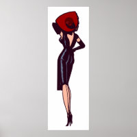 Vintage Gorgeous Glamour Girl Retro Pinup