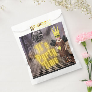 Vintage Goth Halloween Costume Party  Favour Bag