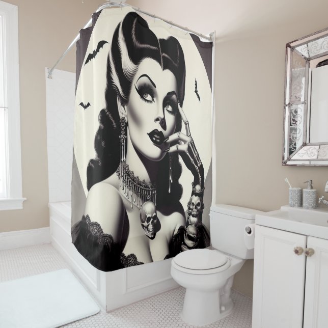 Vintage Goth Pin-up (In Situ)