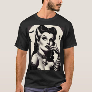 Vintage Goth Pin-up T-Shirt