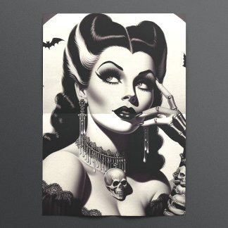 Vintage Goth Pin-up Tissue Paper