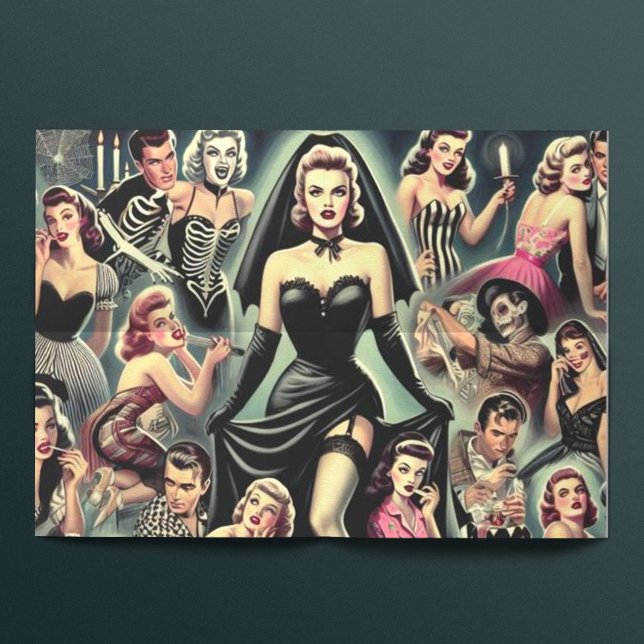 Vintage Goth Pin-Ups Tissue Paper (Creator Uploaded)