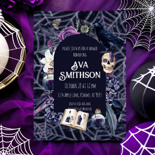 Vintage Goth Shower Invitation