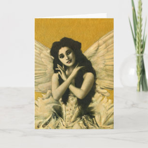 Vintage Gothic Angel Greetings Card