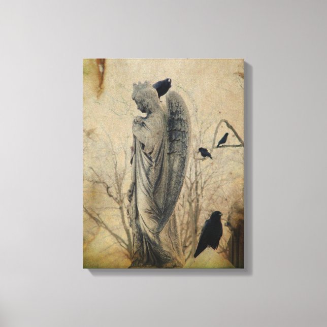 Vintage Gothic Art Canvas Print (Front)