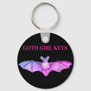 Vintage Gothic Bat Keychain