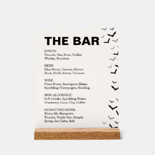 Vintage Gothic Black And Burgundy Wedding Acrylic Sign