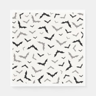 Vintage Gothic Black Bat Wedding Napkin