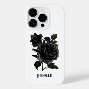 Vintage Gothic Black Roses Case-Mate iPhone 14 Pro Case