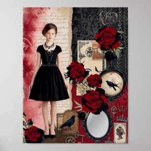 Vintage Gothic Elegant Whimsical Poster