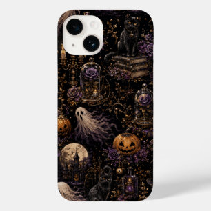 Vintage Gothic Halloween Spooky Night Pattern Case-Mate iPhone 14 Case