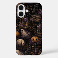 Vintage Gothic Halloween Spooky Night Pattern
