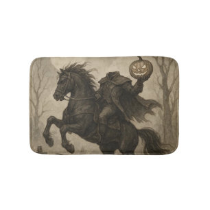 Vintage/Gothic Headless Horseman Halloween/Autumn  Bath Mat