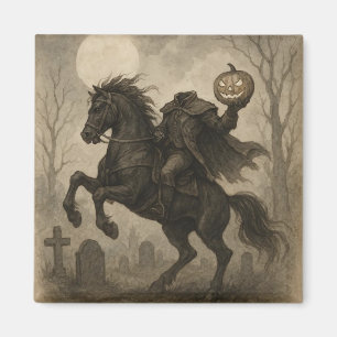 Vintage/Gothic Headless Horseman Halloween/Autumn  Magnet
