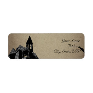 Vintage Gothic House Return Address