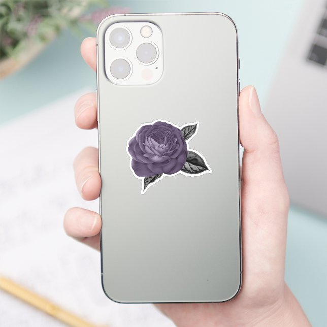 Vintage Gothic Purple Rose (Phone)