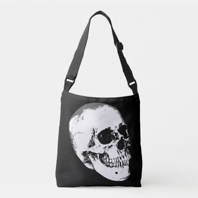 Vintage Gothic Skull Crossbody Bag (Front)
