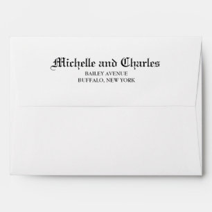 Vintage Gothic Wedding  Envelope