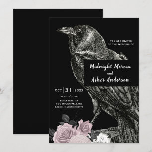 Vintage Gothic Wedding Invitation
