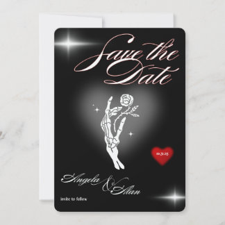 Vintage Gothic Wedding Invite