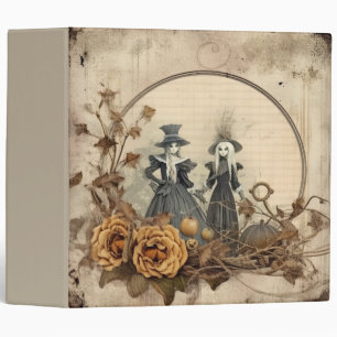 Vintage Gothic Witches Autumn Parchment Binder