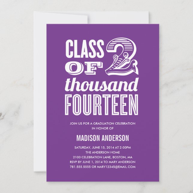Vintage Grad | 2014 Graduation Party Invitation (Front)