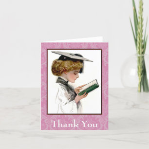 Vintage Graduate Thank You Card