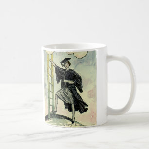 Vintage Graduation, Climbing the Corporate Ladder Coffee Mug