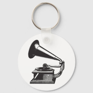 Vintage Gramophone Keychain