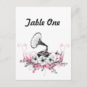 Vintage gramophone Postcard