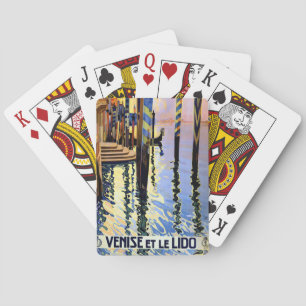 Vintage Grand Canal Venice Italy Travel Playing Cards