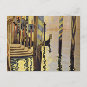 Vintage Grand Canal Venice Italy Travel Postcard