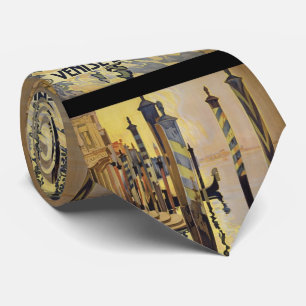 Vintage Grand Canal Venice Italy Travel Tie