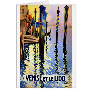 Vintage Grand Canal Venise Italie Voyage