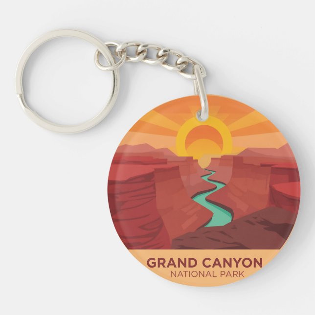 Vintage Grand Canyon National Park Keychain (Front)