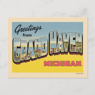 Vintage Grand Haven Travel Postcard