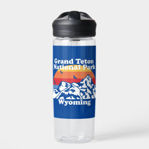 Vintage Grand Teton National Park  Water Bottle