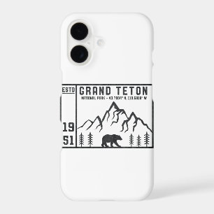 Vintage Grand Teton National Park Wyoming Mountain
