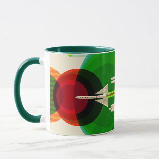 Vintage Grand Tour Solar System Travel Mug (Left)