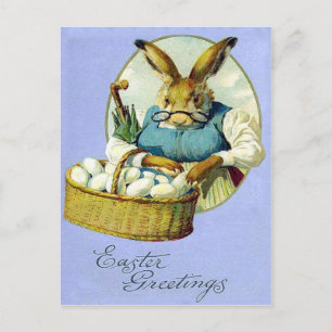 Vintage Grandma Bunny Easter Card