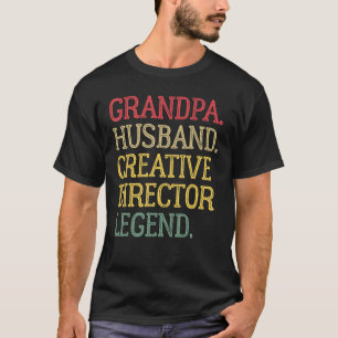 Vintage Grandpa Husband Creative Director Legend T-Shirt