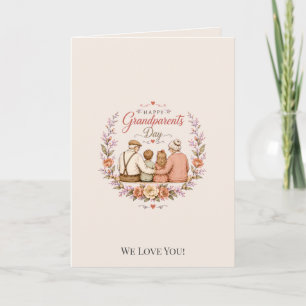 Vintage Grandparents Day Card