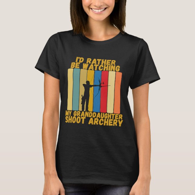 Vintage Grandparents Rather Watch Granddaughter 3D T-Shirt (Front)