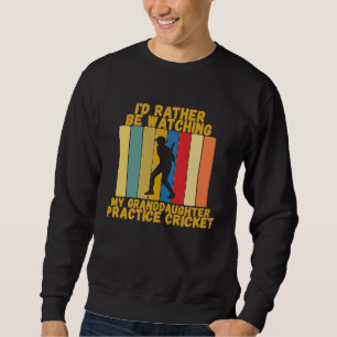 Vintage Grandparents Rather Watch Granddaughter Cr Sweatshirt