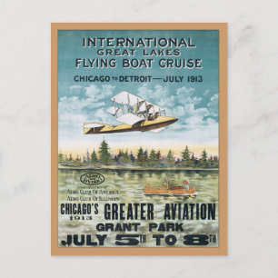 Vintage Grant Park Chicago Postcard